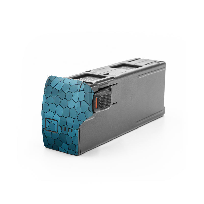 DJI Avata 2 Battery Skin design of Blue, Aqua, Turquoise, Green, Water, Teal, Sky, Azure, Pattern, Atmosphere, with blue, white, gray colors