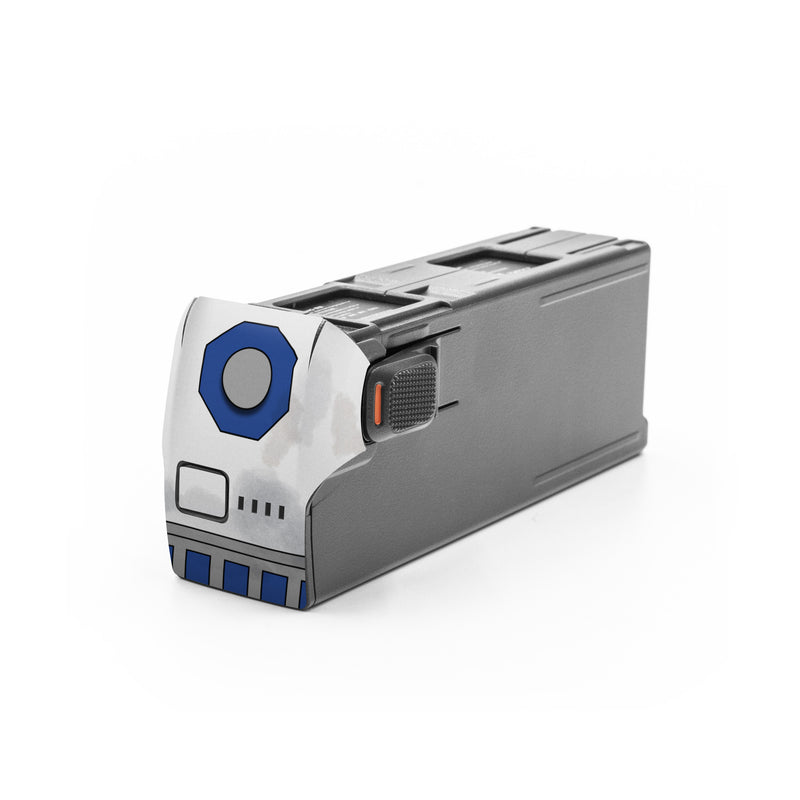 DJI Avata 2 Battery Skin design, with blue, gray, green, red colors