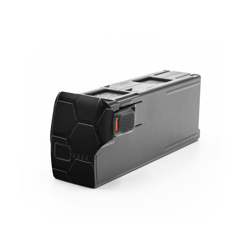 DJI Avata 2 Battery Skin design of Black, Pattern, Metal, Design, Mesh, Carbon, Space, Wallpaper, with black, red colors