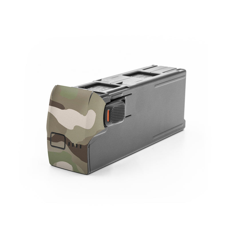 DJI Avata 2 Battery Skin design of Military camouflage, Camouflage, Pattern, Clothing, Uniform, Design, Military uniform, Bed sheet, with gray, green, black, red colors