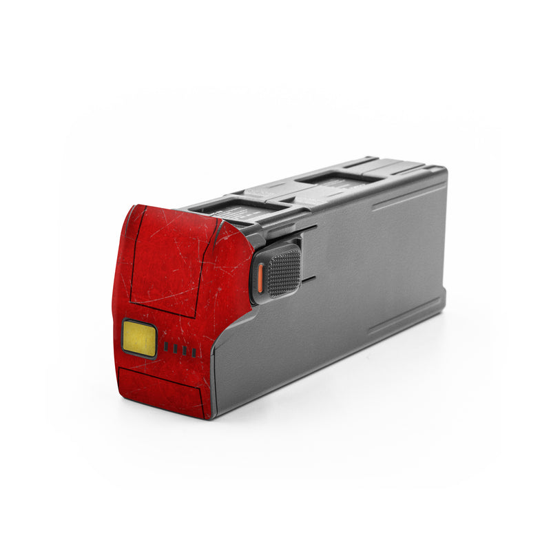 DJI Avata 2 Battery Skin design, with red, yellow, white colors