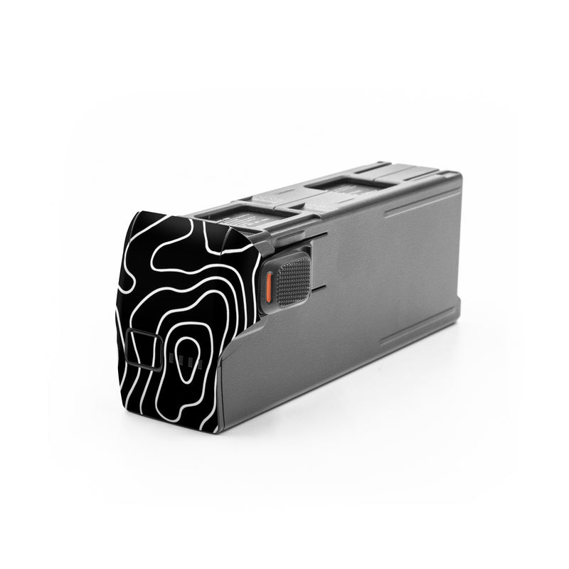 DJI Avata 2 Battery Skin design of Art, Motif, Pattern, Symmetry, Monochrome, Circle, Font, Visual arts, Illustration, Monochrome photography, with black, gray colors