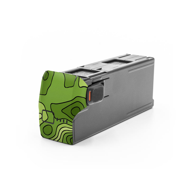 DJI Avata 2 Battery Skin design of Botany, Azure, Organism, Vegetation, Aqua, Terrestrial plant, Symmetry, Electric blue, Pattern, Art, with green, blue colors