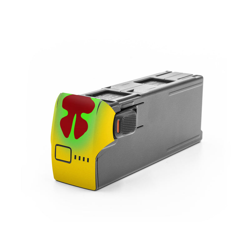 DJI Avata 2 Battery Skin design, with yellow, green, brown colors