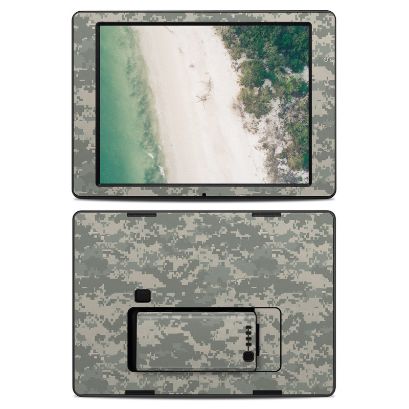 DJI CrystalSky 7.85-inch Skin design of Military camouflage, Green, Pattern, Uniform, Camouflage, Design, Wallpaper, with gray, green colors