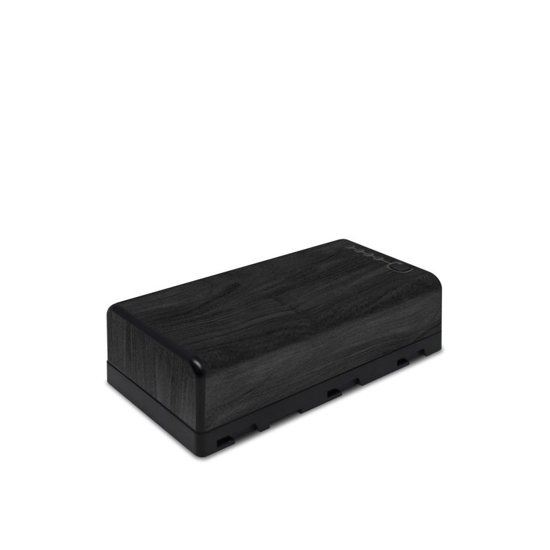 DJI CrystalSky Battery Skin design of Black, Brown, Wood, Grey, Flooring, Floor, Laminate flooring, Wood flooring, with black colors