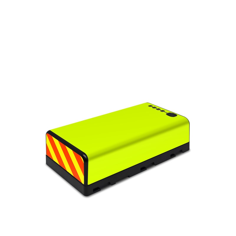 DJI CrystalSky Battery Skin design of Yellow, Line, Font, Military rank, with white, green, red, yellow colors