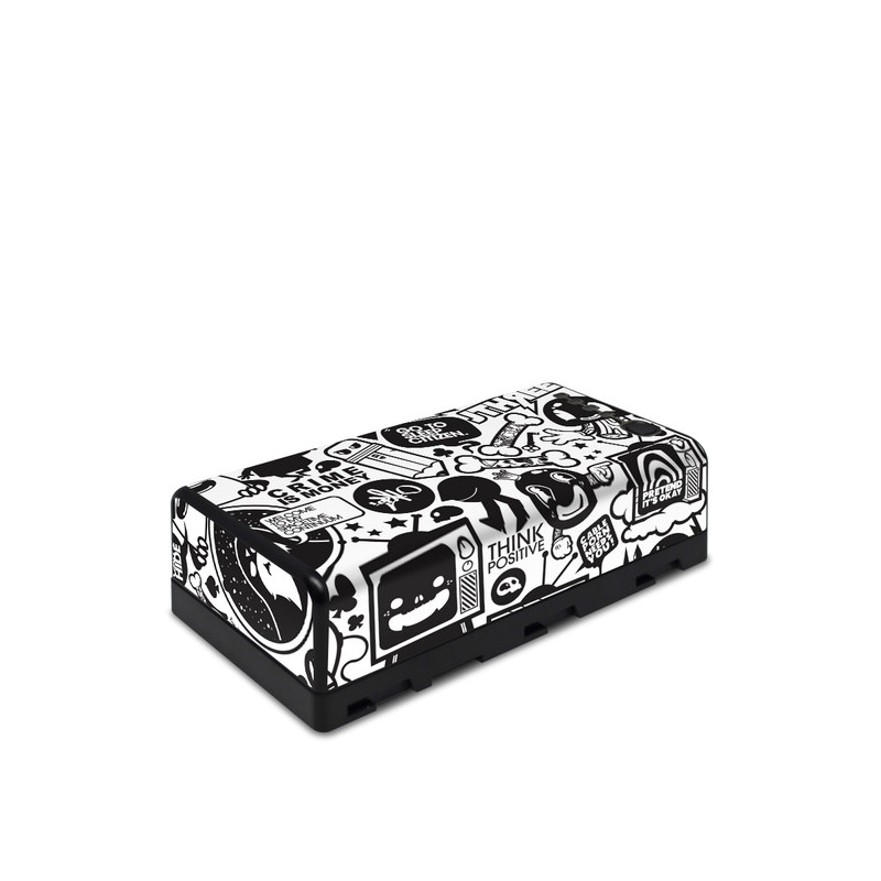 DJI CrystalSky Battery Skin design of Pattern, Drawing, Doodle, Design, Visual arts, Font, Black-and-white, Monochrome, Illustration, Art, with gray, black, white colors