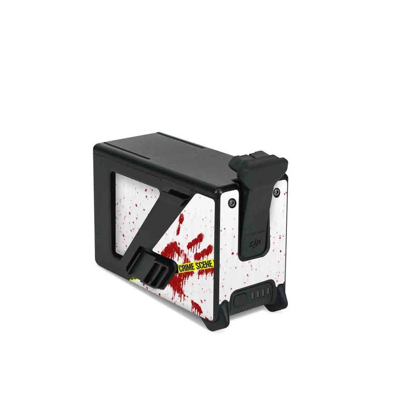 DJI FPV Intelligent Flight Battery Skin design of Text, Font, Red, Graphic design, Logo, Graphics, Brand, Banner, with white, red, yellow, black colors