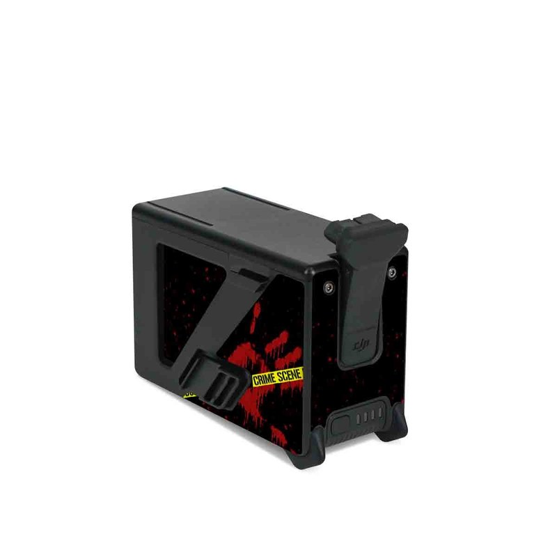 DJI FPV Intelligent Flight Battery Skin design of Red, Black, Font, Text, Logo, Graphics, Graphic design, Room, Carmine, Fictional character, with black, red, green colors