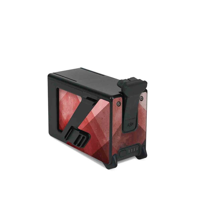 DJI FPV Intelligent Flight Battery Skin design of Blue, Red, Sky, Pink, Line, Architecture, Font, Graphic design, Colorfulness, Illustration, with red, pink, blue colors