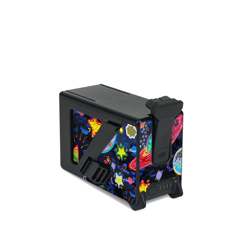 DJI FPV Intelligent Flight Battery Skin design of Pattern, Psychedelic art, Visual arts, Paisley, Design, Motif, Art, Textile, with black, gray, blue, red colors