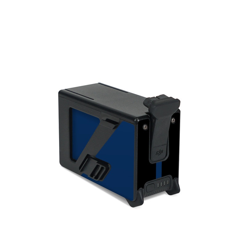 DJI FPV Intelligent Flight Battery Skin design of Symbol, Logo, Badge, Emblem, Graphics, Security, Law enforcement, with blue, black, white colors