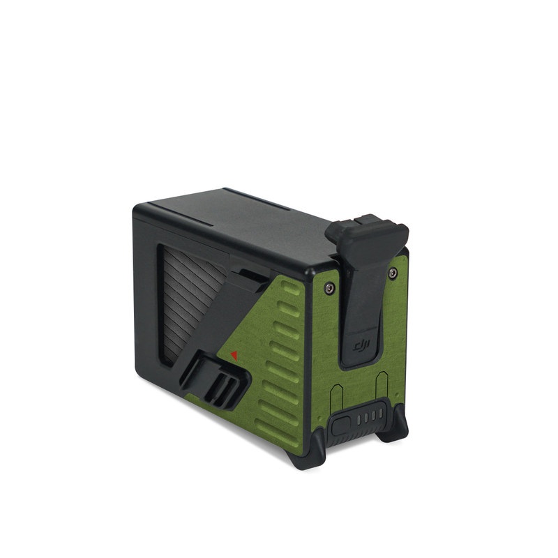 DJI FPV Intelligent Flight Battery Skin design, with green, black, yellow, red colors
