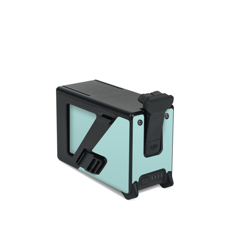 DJI FPV Intelligent Flight Battery Skin design of Green, Blue, Aqua, Turquoise, Teal, Azure, Text, Daytime, Yellow, Sky, with blue colors