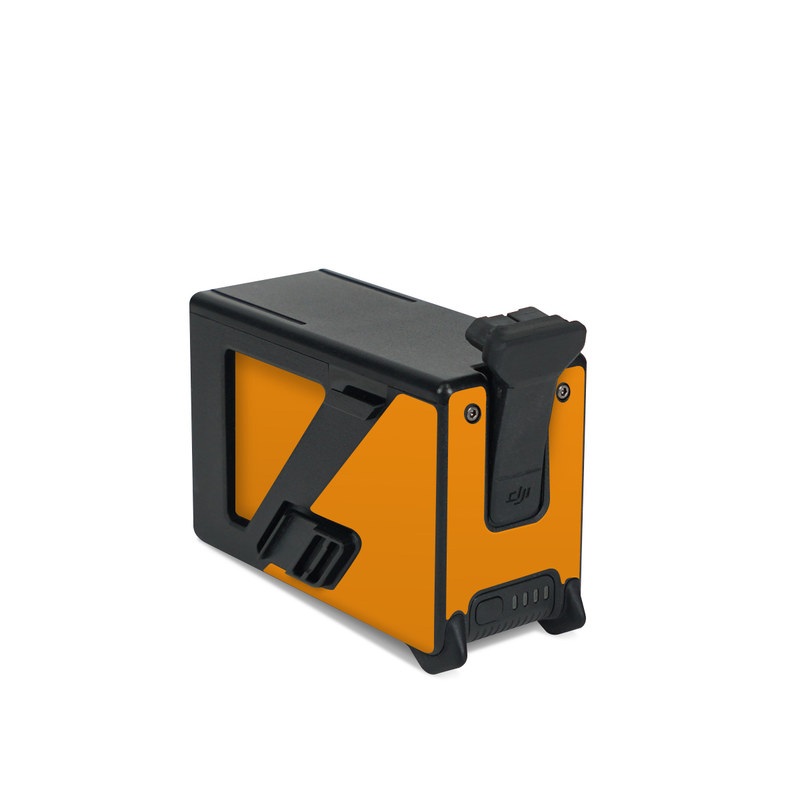 DJI FPV Intelligent Flight Battery Skin design of Orange, Yellow, Brown, Text, Amber, Font, Peach, with orange colors