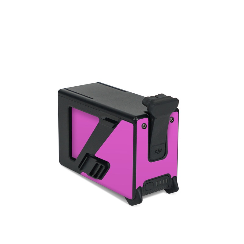 DJI FPV Intelligent Flight Battery Skin design of Violet, Pink, Purple, Red, Lilac, Magenta, Blue, Lavender, Text, Sky, with pink colors