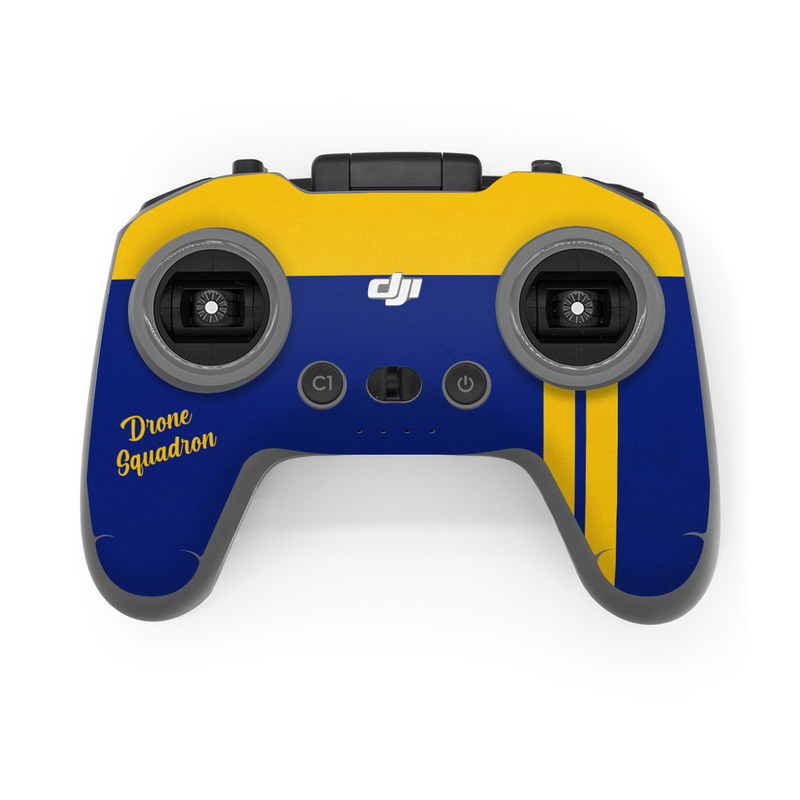 DJI FPV Remote Controller 2 Skin design, with blue, yellow colors
