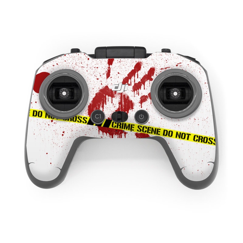 DJI FPV Remote Controller 2 Skin design of Text, Font, Red, Graphic design, Logo, Graphics, Brand, Banner, with white, red, yellow, black colors