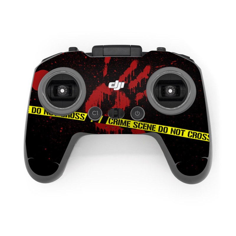 DJI FPV Remote Controller 2 Skin design of Red, Black, Font, Text, Logo, Graphics, Graphic design, Room, Carmine, Fictional character, with black, red, green colors