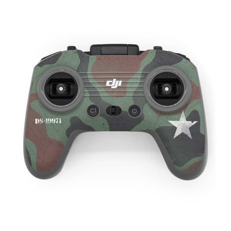 DJI FPV Remote Controller 2 Skin design of Camouflage, Military camouflage, Military uniform, Military Person, Military, Flag, Marines, Army, with green, brown, white colors
