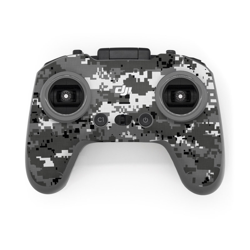 DJI FPV Remote Controller 2 Skin design of Military camouflage, Pattern, Camouflage, Design, Uniform, Metal, Black-and-white, with black, gray colors