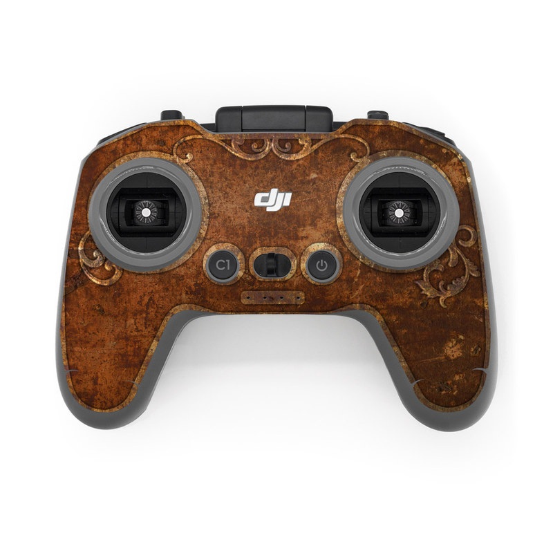 DJI FPV Remote Controller 2 Skin design, with brown, red, yellow, green, orange colors