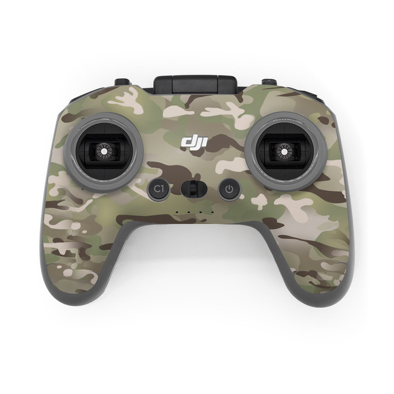 DJI FPV Remote Controller 2 Skin design of Military camouflage, Camouflage, Pattern, Clothing, Uniform, Design, Military uniform, Bed sheet, with gray, green, black, red colors
