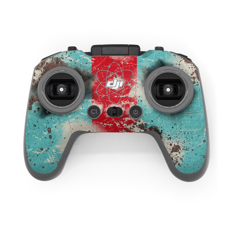 DJI FPV Remote Controller 2 Skin design, with red, blue, gray, black colors