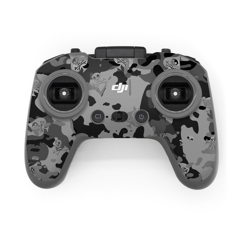 DJI FPV Remote Controller 2 Skin design of Military camouflage, Pattern, Design, Camouflage, Illustration, Uniform, Black-and-white, Wallpaper, Art, with black, gray colors