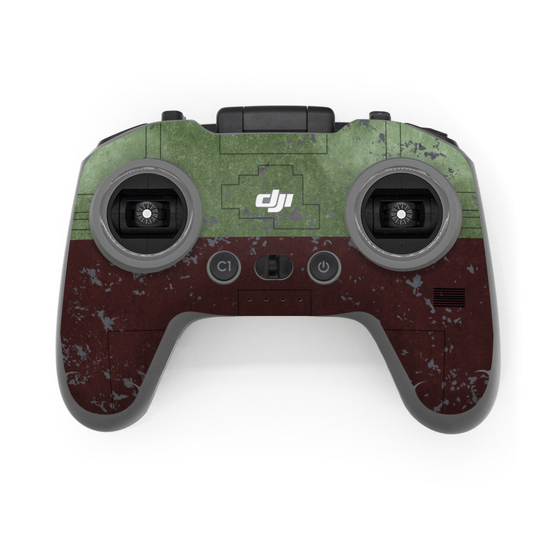 DJI FPV Remote Controller 2 Skin design of Rectangle, Screenshot, Font, Wood, Pattern, Symmetry, Machine, Gas, Parallel, Engineering, with red, green, yellow, black, gray, white colors