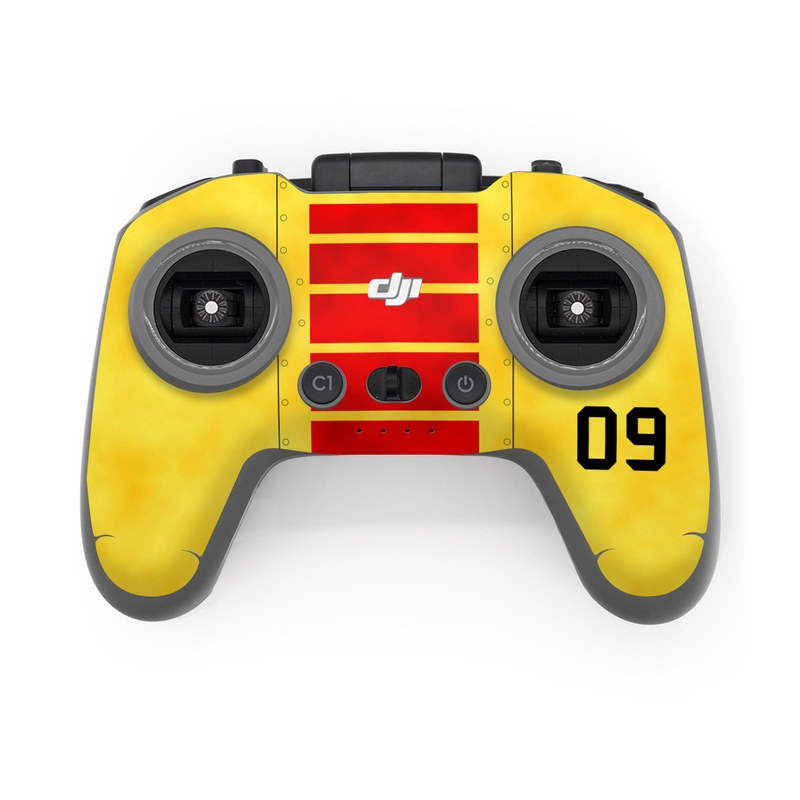 DJI FPV Remote Controller 2 Skin design, with red, yellow, black colors