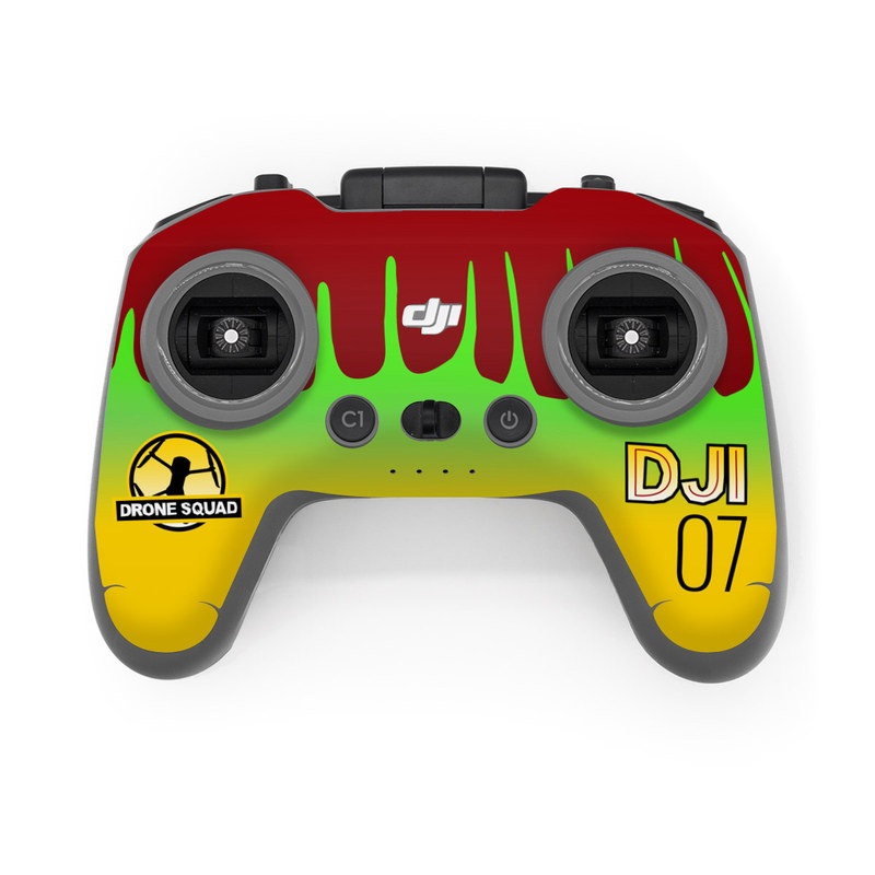 DJI FPV Remote Controller 2 Skin design, with yellow, green, brown colors