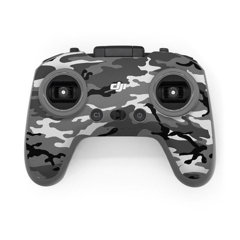 DJI FPV Remote Controller 2 Skin design of Military camouflage, Pattern, Clothing, Camouflage, Uniform, Design, Textile, with black, gray colors