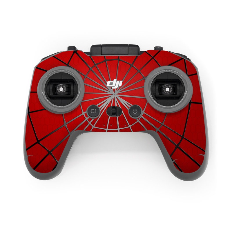 DJI FPV Remote Controller 2 Skin design of Red, Symmetry, Circle, Pattern, Line, with red, black, gray colors