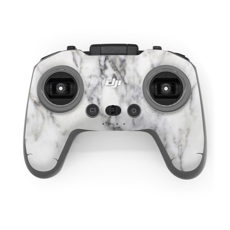 DJI FPV Remote Controller 2 Skin design of White, Geological phenomenon, Marble, Black-and-white, Freezing, with white, black, gray colors