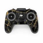 Black Gold Marble DJI FPV Remote Controller 3 Skin
