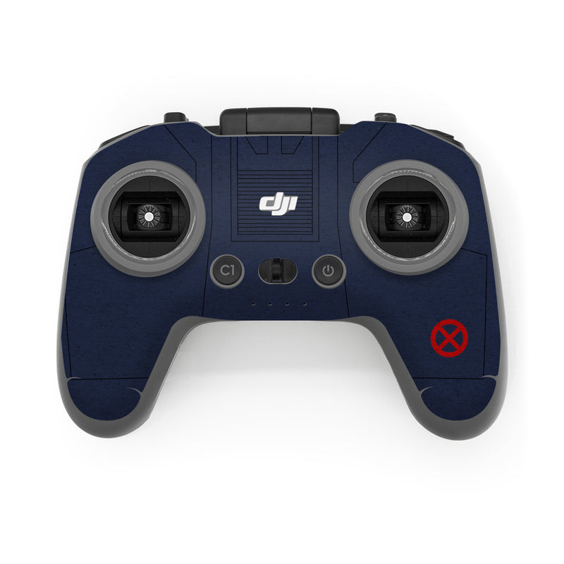 DJI FPV Remote Controller 3 Skin design of Cockpit, Fighter jet, with blue, red colors