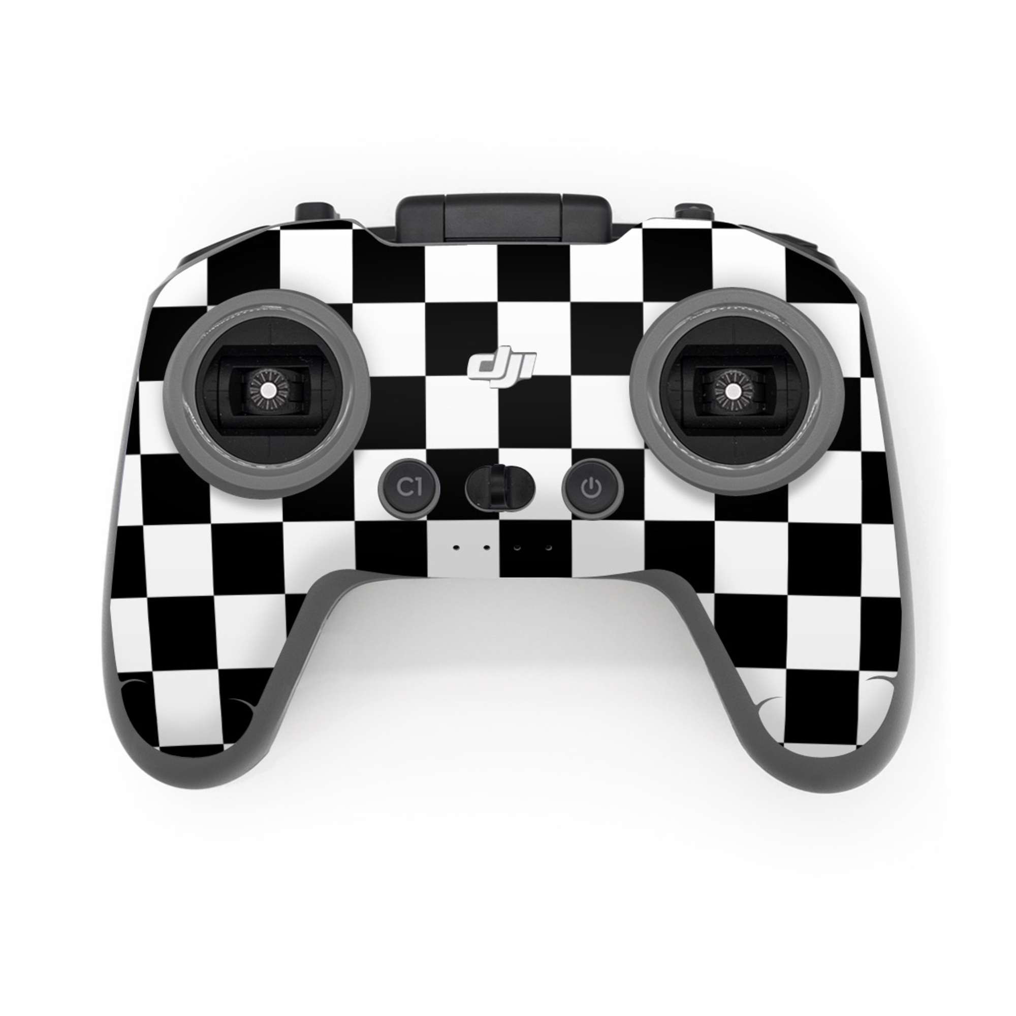 DJI FPV Remote Controller 3 Skin design of Black, Photograph, Games, Pattern, Indoor games and sports, Black-and-white, Line, Design, Recreation, Square, with black, white colors