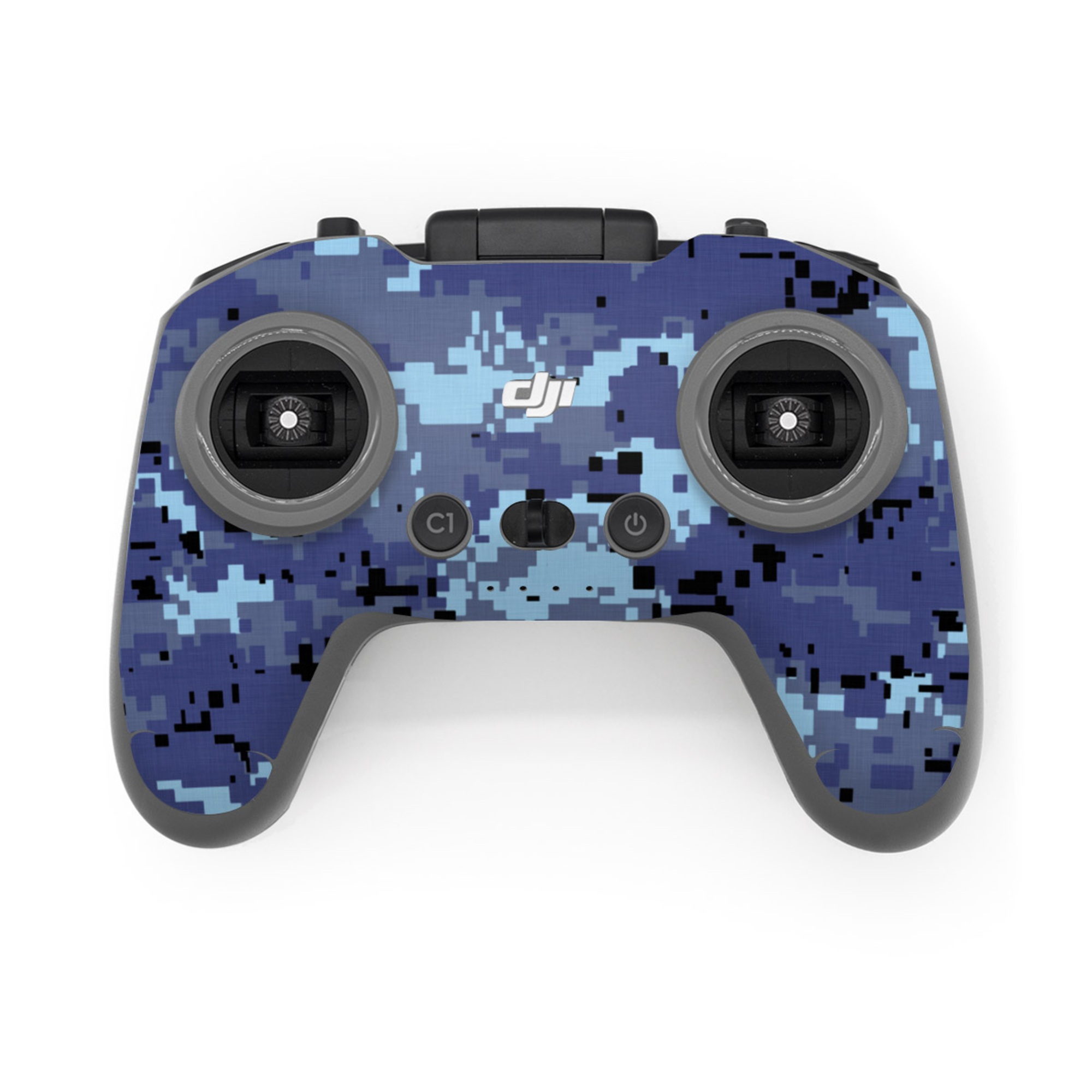 DJI FPV Remote Controller 3 Skin design of Blue, Purple, Pattern, Lavender, Violet, Design, with blue, gray, black colors