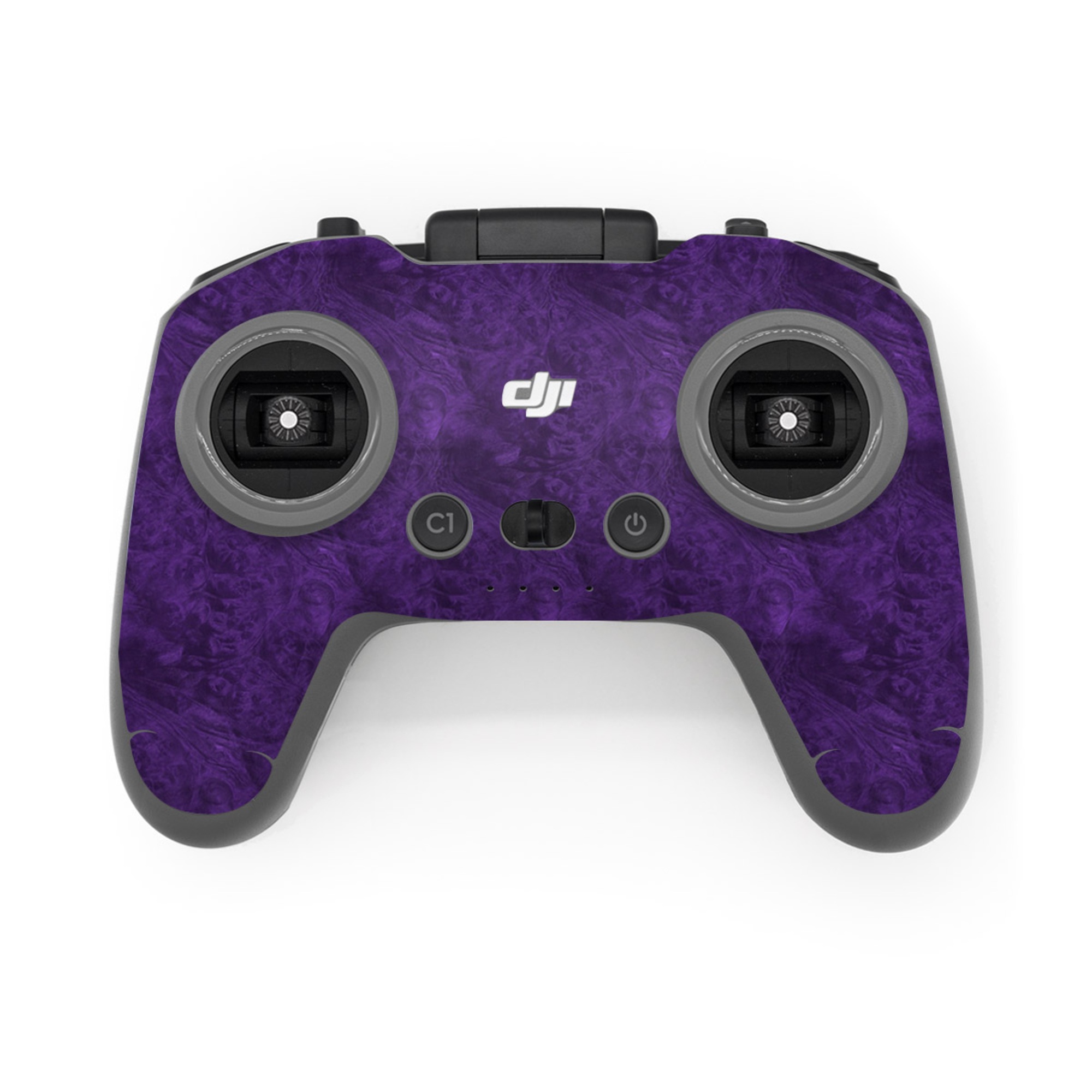 DJI FPV Remote Controller 3 Skin design of Violet, Purple, Lilac, Pattern, Magenta, Textile, Wallpaper, with black, blue colors