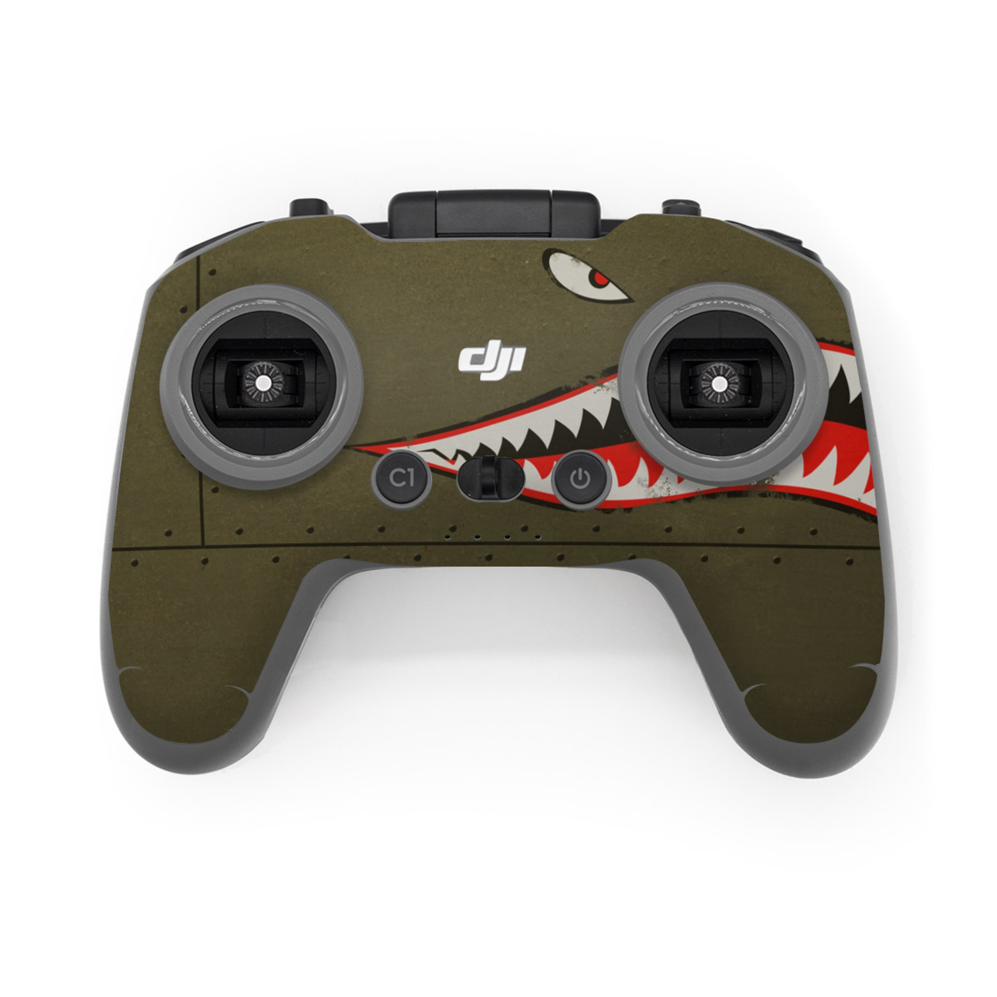 DJI FPV Remote Controller 3 Skin design of Red, Leaf, Plant, Illustration, Art, Carmine, Graphics, Perennial plant, with black, red, gray colors