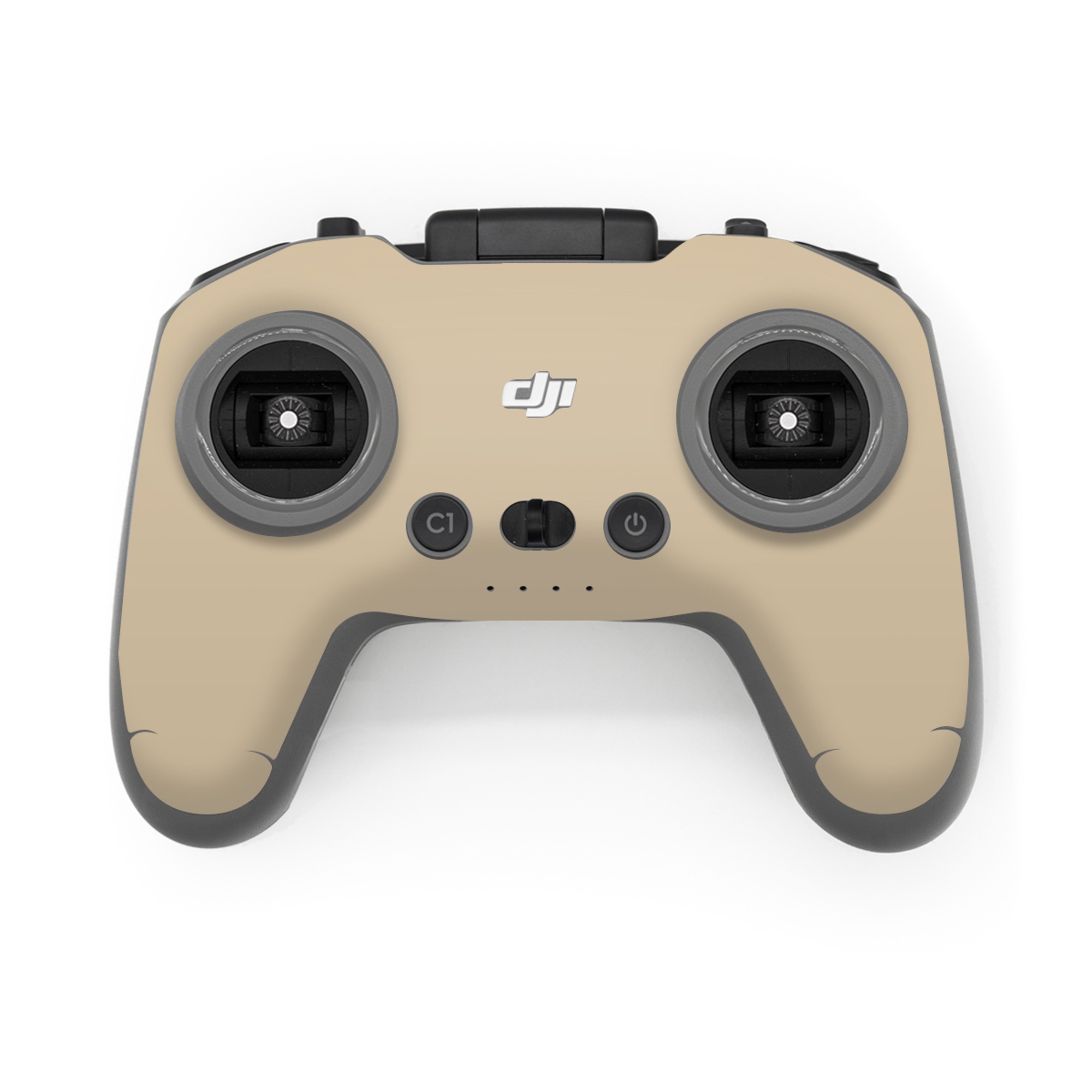 DJI FPV Remote Controller 3 Skin design of Brown, Beige, Pattern, Peach, Font, Rectangle, Event, Brand, Circle, with brown, yellow colors