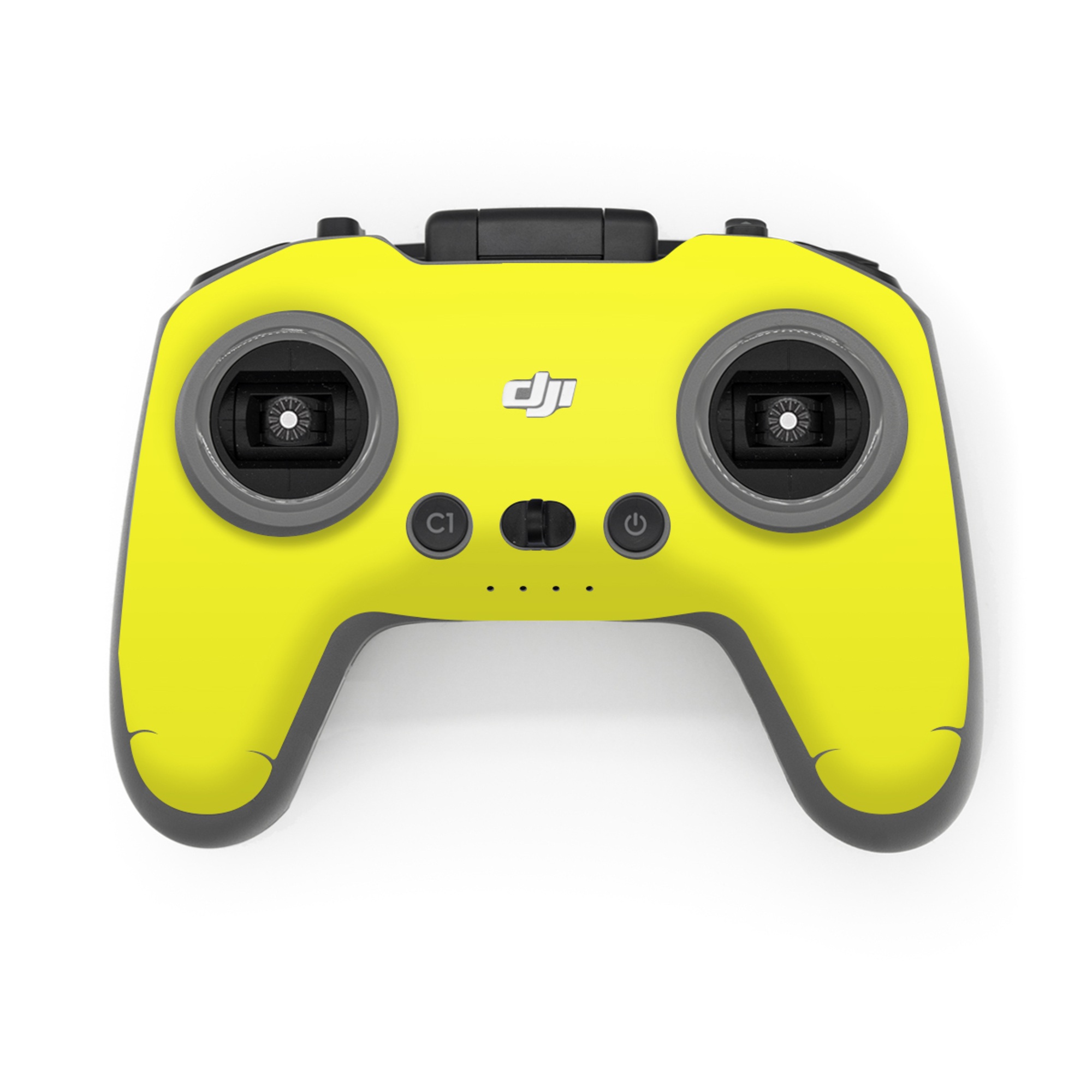 DJI FPV Remote Controller 3 Skin design of Yellow, Font, Electric blue, Peach, Pattern, Magenta, with yellow colors