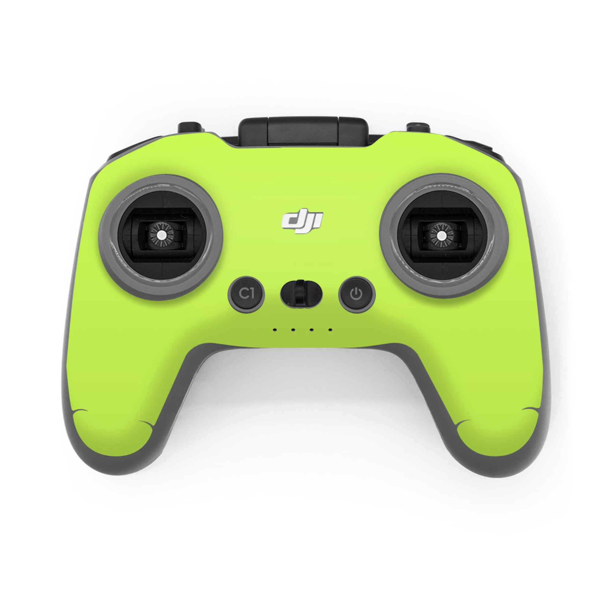 DJI FPV Remote Controller 3 Skin design of Green, Yellow, Text, Leaf, Font, Grass, with green colors