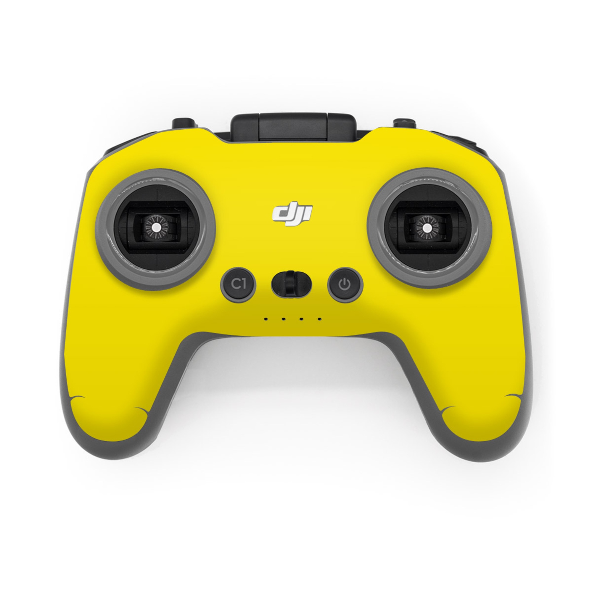 DJI FPV Remote Controller 3 Skin design of Green, Yellow, Orange, Text, Font, with yellow colors