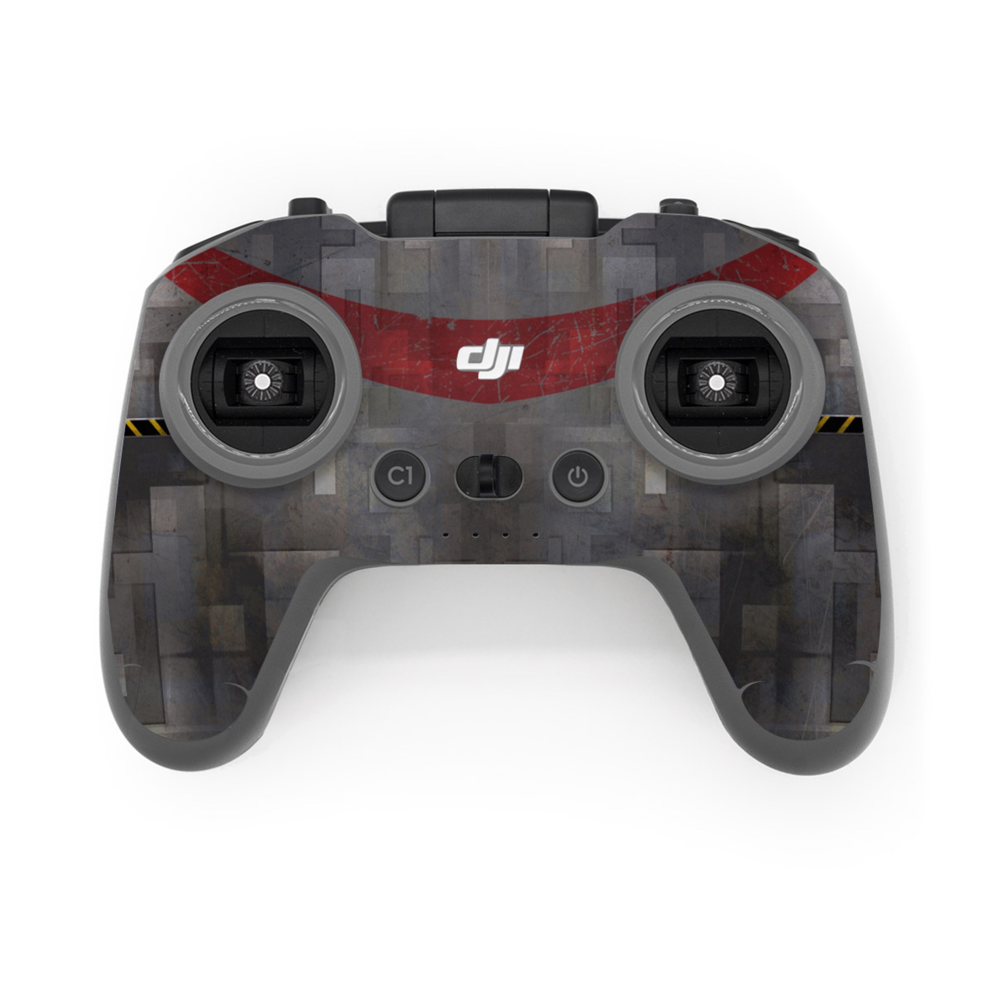 DJI FPV Remote Controller 3 Skin design, with black, gray, red, white colors