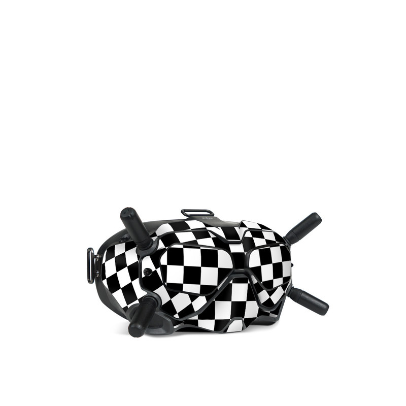 DJI FPV Goggles V2 Skin design of Black, Photograph, Games, Pattern, Indoor games and sports, Black-and-white, Line, Design, Recreation, Square, with black, white colors