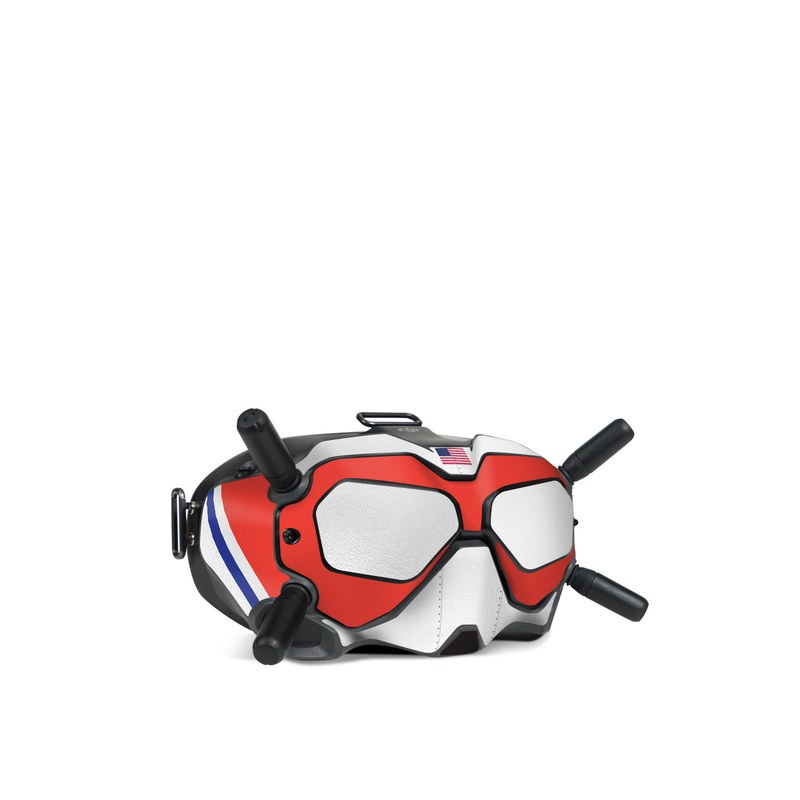 DJI FPV Goggles V2 Skin design of Coast guard, Naval architecture, with red, blue, white, black, gray colors