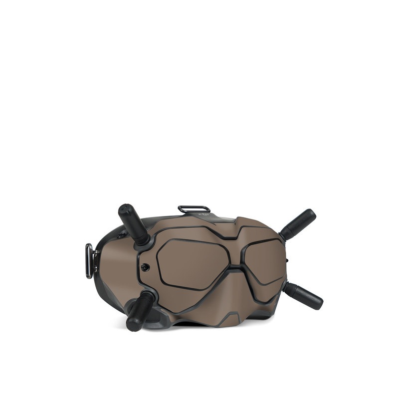 DJI FPV Goggles V2 Skin design of Brown, Text, Beige, Material property, Font, with brown colors